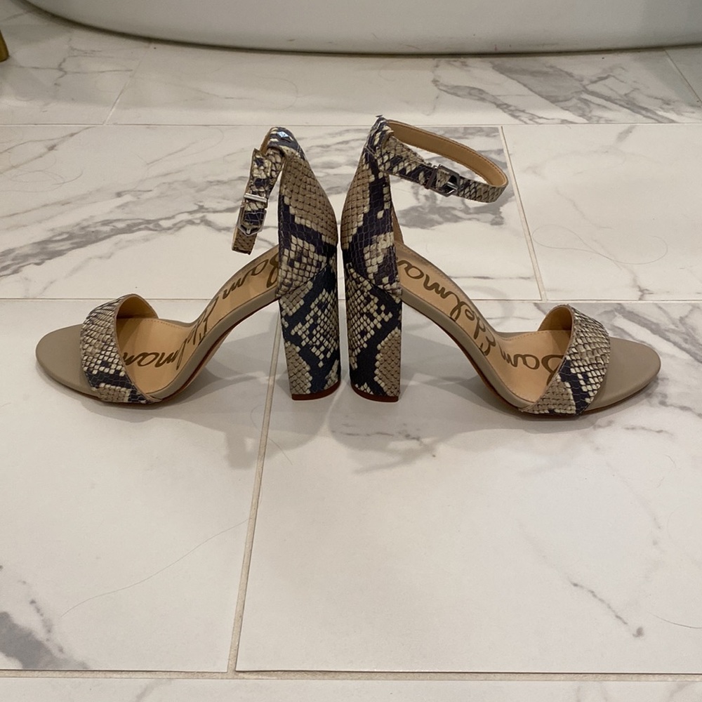 Sam Edelman python block heels - Picture 4 of 9